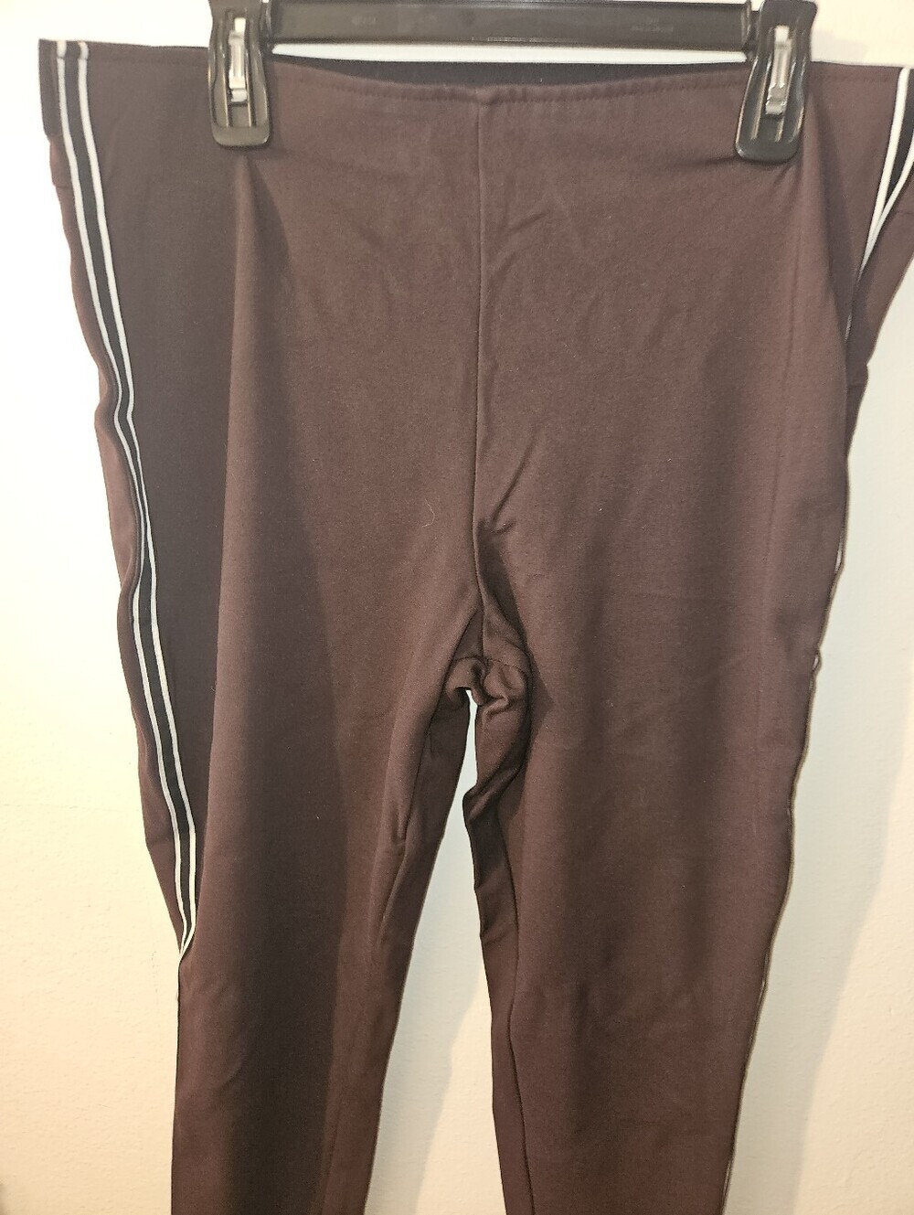 Gap Womans Brown Pants With Black/White Stripes Size Xl - Picture 2 of 14